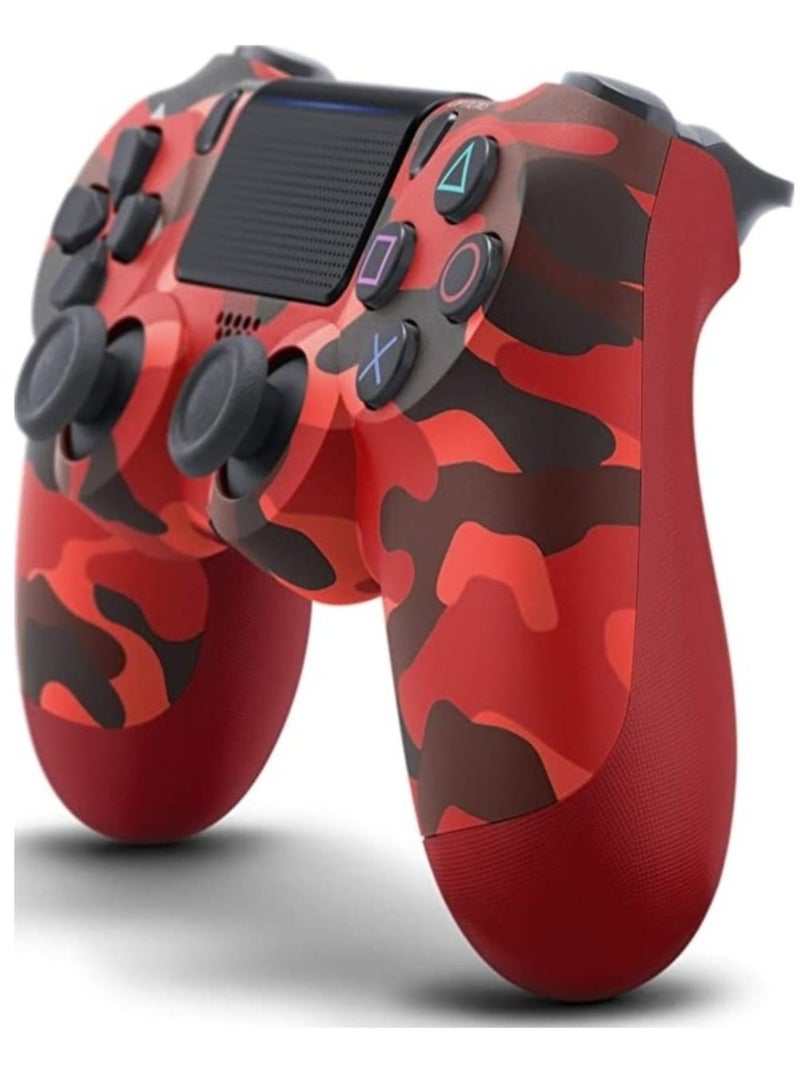 وحدة تحكم لاسلكية DualShock 4 لجهاز PS4 (تمويه أحمر) - Image 2